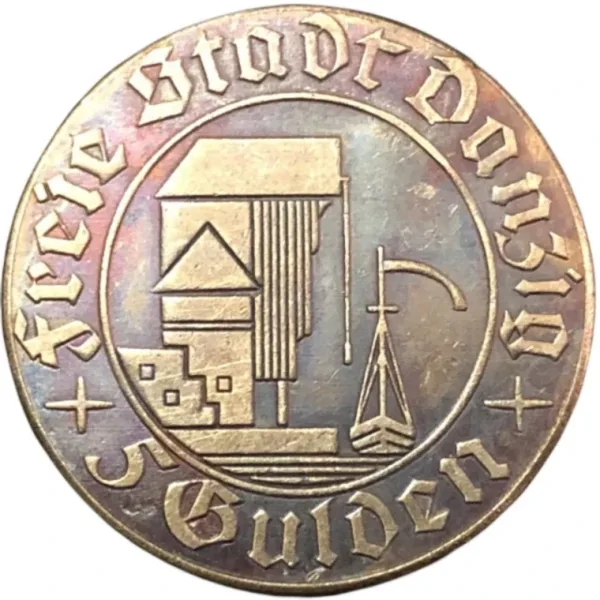 1932 Danzig 5 Gulden Replica Coin