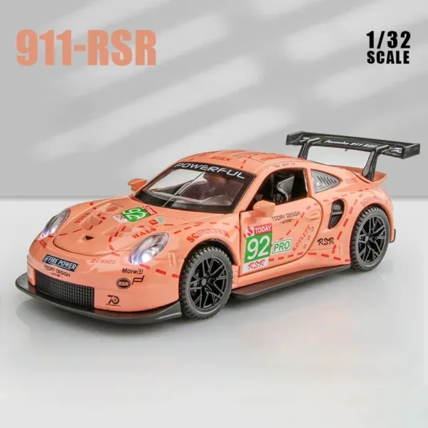 1:32 Diecast Porsche 911 GT3 RSR Model Car - Image 8