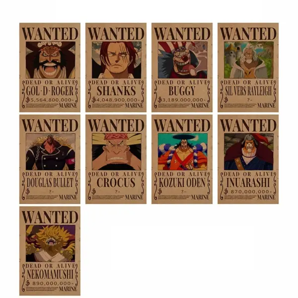 One Piece Wanted Bounty Thick Paper Poster - Image 5