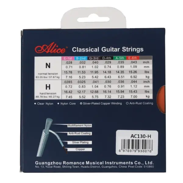 Alice AC130 Classical Guitar Nylon Strings Set - Image 3