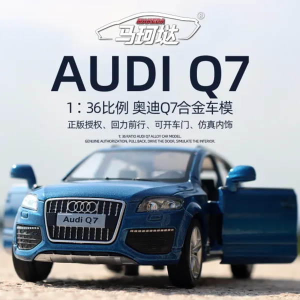 1:36 Audi Q7 V12 Diecast Toy Car - Image 2