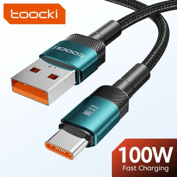 100W Fast Charging USB Type-C Cable 6A