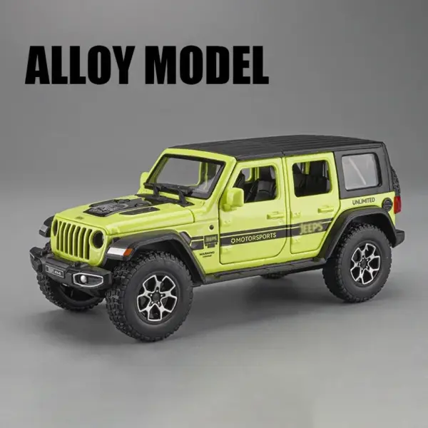 1:32 Alloy Jeep Wrangler Sahara Model Car - Image 8