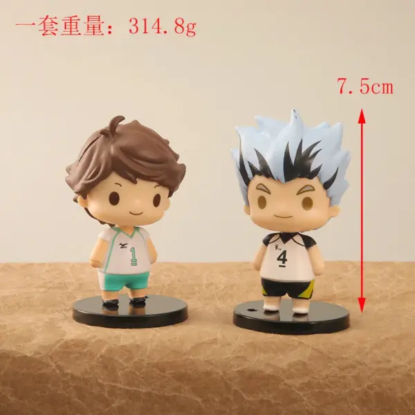 Haikyuu!! 8pcs Chibi Action Figure Set - Image 2