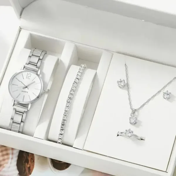 Women's Simple Alloy Quartz Watch Set - Image 10