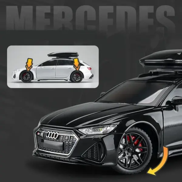 1/24 Audi RS6 Diecast Model Car with Sound - Image 5