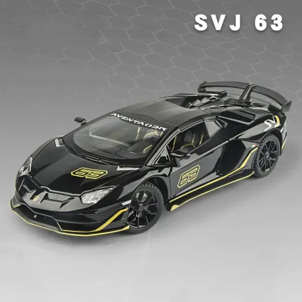 1:24 Lambo SVJ63 Alloy Diecast Model Car - Image 9