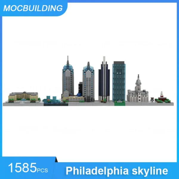 Philadelphia Skyline MOC Building Blocks Set - Image 2