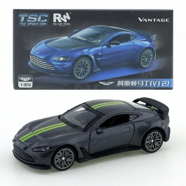 1/64 Aston Martin V12 Diecast Model Car - Image 9