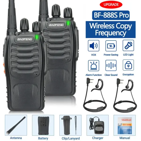 Baofeng BF-888S Pro Walkie Talkie Set - Image 8