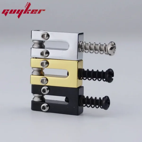 Stainless Steel Roller Brass Saddles Set for Guitar - Image 2