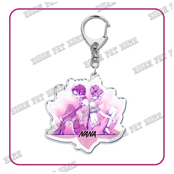 Nana Anime Keychain with Black Stones Pendant - Image 28