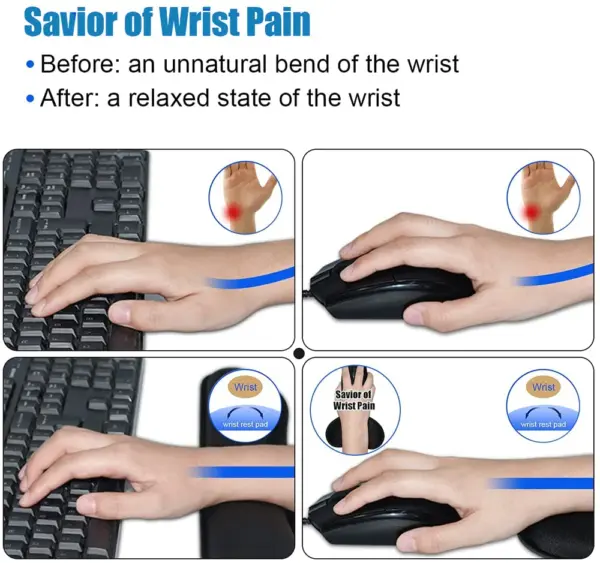 Ergonomic Memory Foam Wrist Rest Set - Image 6