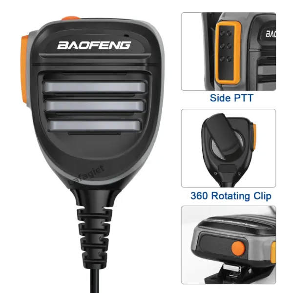 Baofeng Waterproof Speaker Mic for Walkie Talkies - Image 2