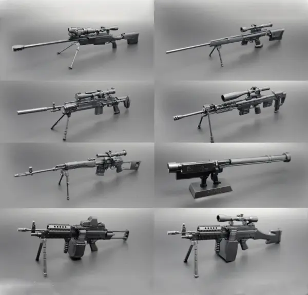 1/6 Scale Mini Sniper Rifle Model Toy