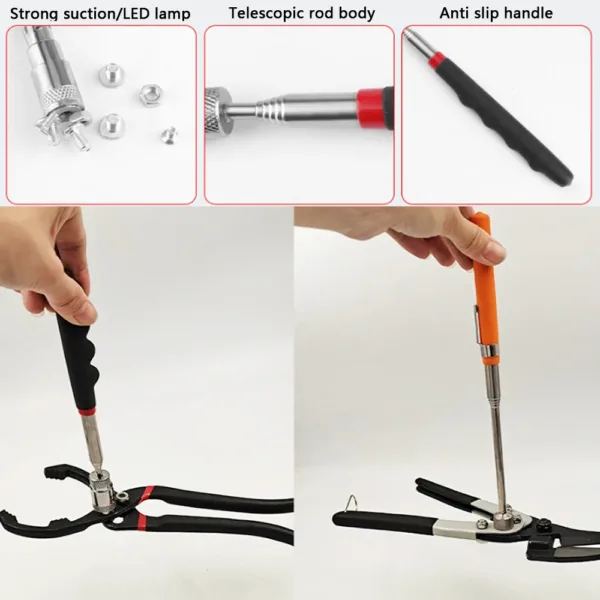 Telescopic Magnetic Pickup Tool Adjustable Set - Image 6