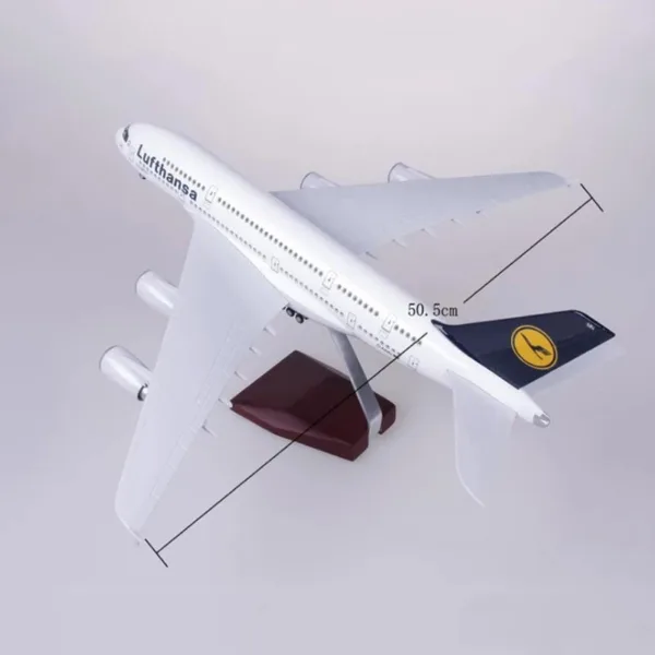 Diecast Lufthansa A380 Resin Model Airplane - Image 4