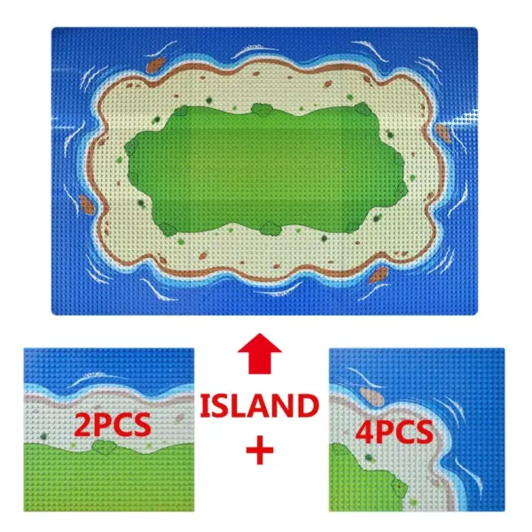 32x32 Dots Island Base Plate for Building - Image 2