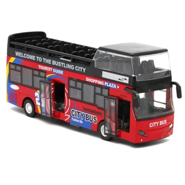 1/32 Alloy Double Decker Bus Toy Model - Image 9