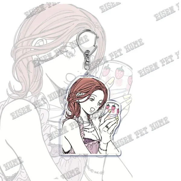 Nana Anime Keychain with Black Stones Pendant - Image 35