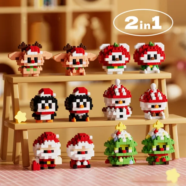 Christmas Micro Building Blocks Toy Set - Image 2