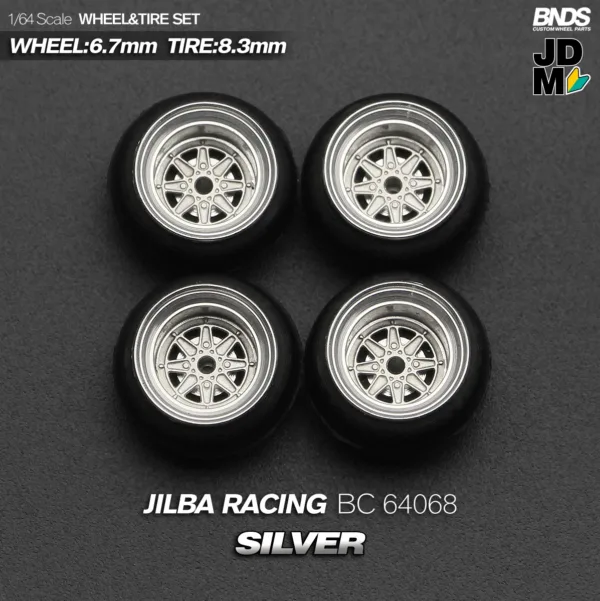 1/64 Scale Alloy Wheel and Tire Set 4pcs - Image 27