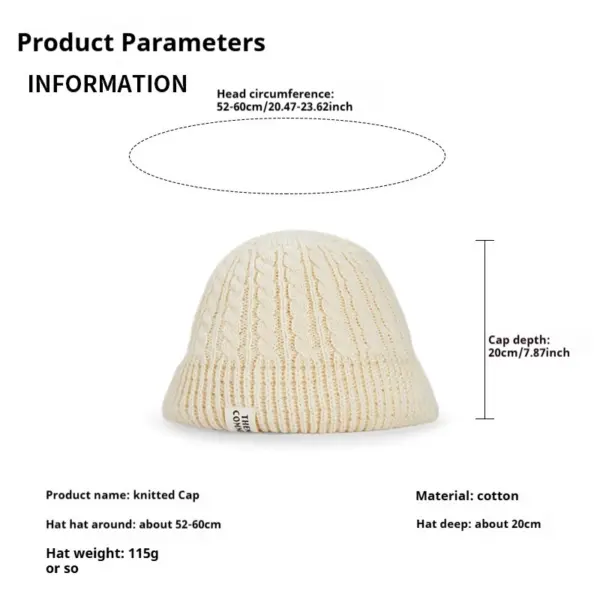 Chic Knit Bucket Hat for Women - Soft Beanie - Image 6