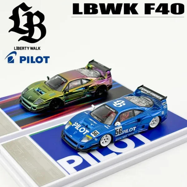 1/64 LBWK F40 Diecast Metal Toy Car Model