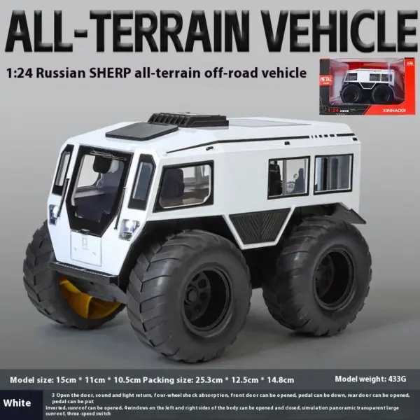 1:24 All Terrain Russian Sherp Diecast Model - Image 10