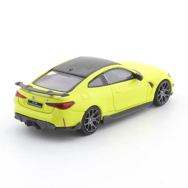 1:64 Scale Yellow BMW M4 Diecast Car Model - Image 4