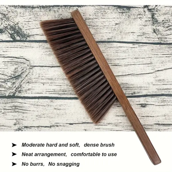 Wooden Dust Removal Brush with Soft Bristles - Image 2