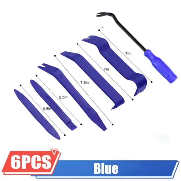 Blue Plastic Car Trim Removal Tool Set