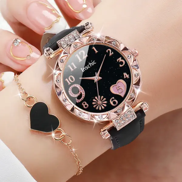 4PCS Women's Watches and Bracelet Set - Image 2