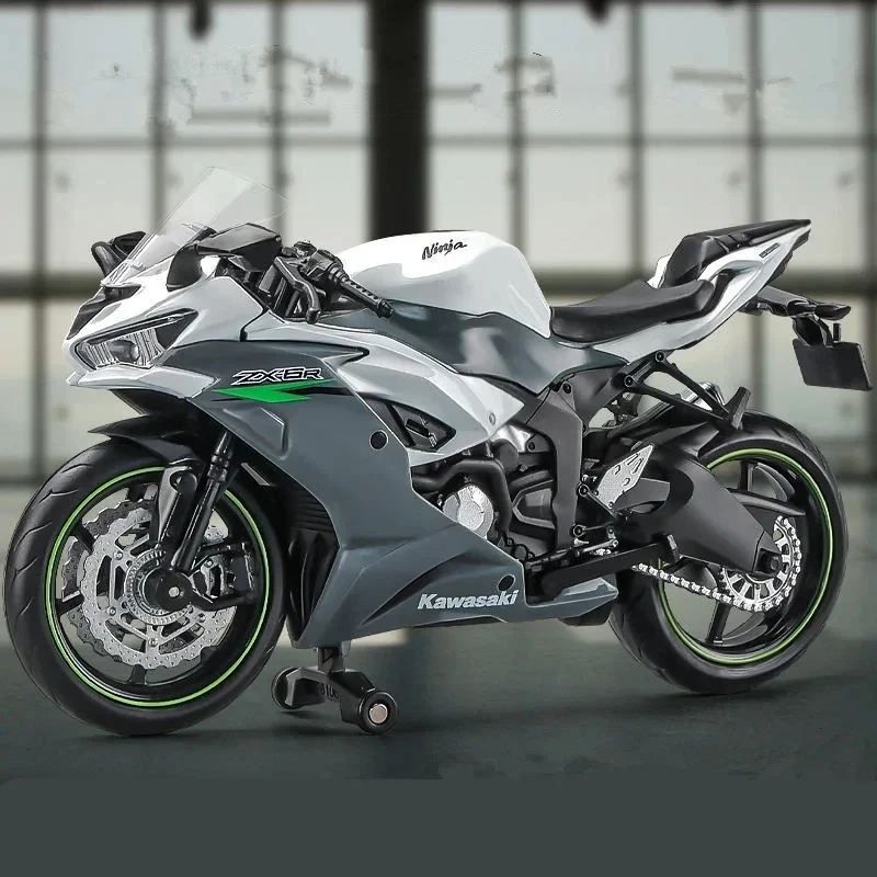 1:12 Alloy Kawasaki Ninja ZX-6R Motorcycle Model 7 1:12 Alloy Kawasaki Ninja ZX-6R Motorcycle Model - Image 7