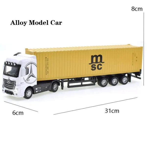 1/50 Diecast Alloy Transport Truck Toy Model - Image 5