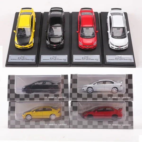 1:64 Scale Civic Type-R Sedan Alloy Model Car