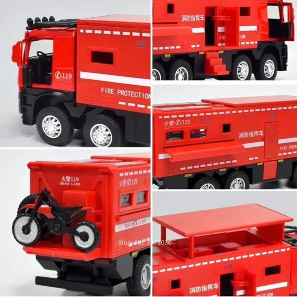 1/24 Scale Fire Engine Ambulance Toy Model - Image 4