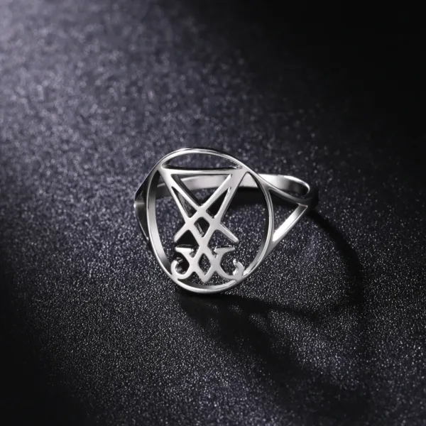 Lucifer Sigil Stainless Steel Ring for All