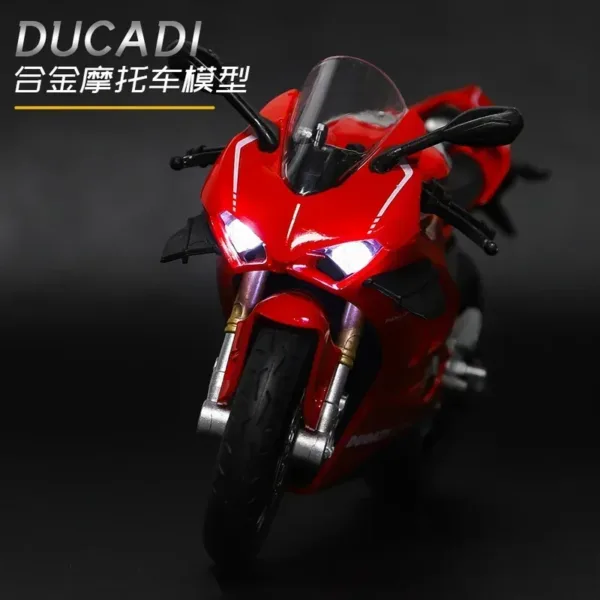 1:12 Ducati V4S Panigale Alloy Motorcycle Model - Image 3