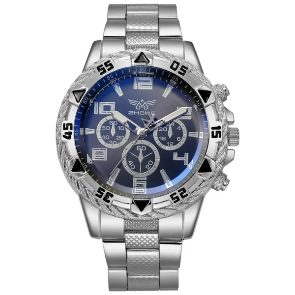 Men's Quartz Wristwatch with Stainless Steel Band - Image 6