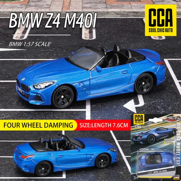 1:62 BMW M850I Z4 M3 X7 Diecast Toy Car - Image 27