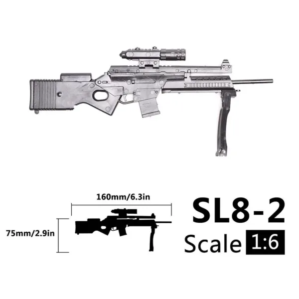 1/6 Scale AK47 AK74 MG42 Toy Gun Model - Image 10