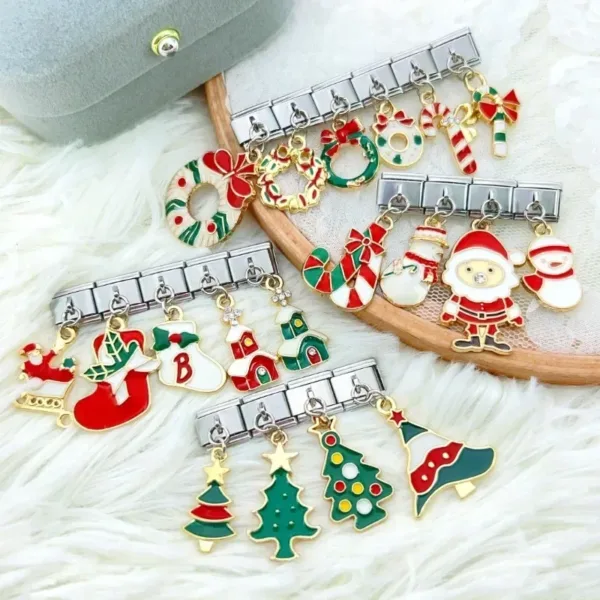 Christmas Tree Charm Links for Bracelets - Image 2