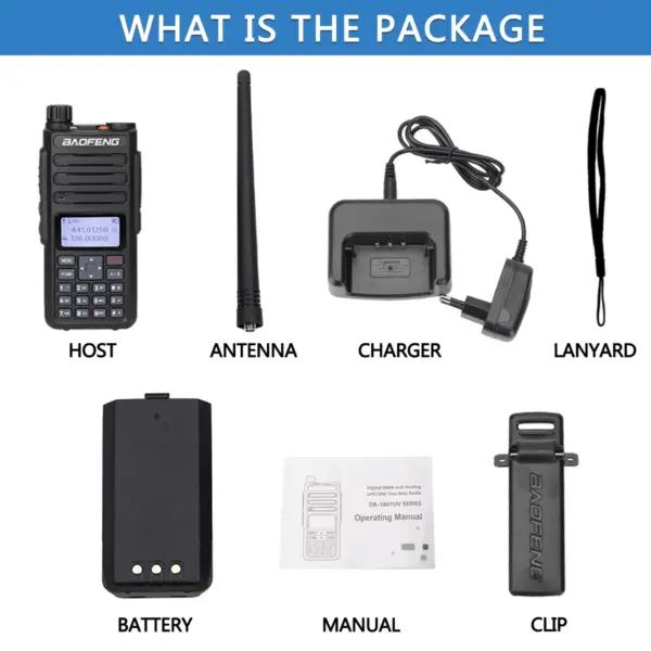 Baofeng DR-1801 Dual Band Walkie Talkie - Image 6