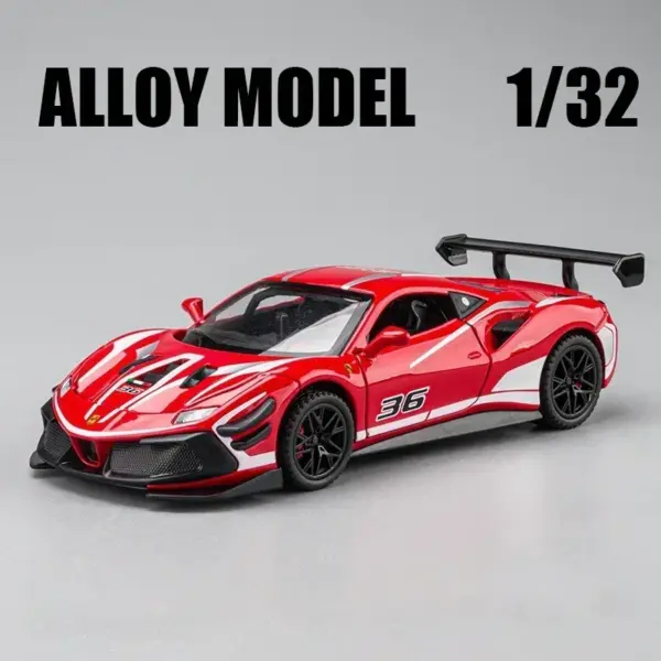 1:32 Scale Ferrari 488 Alloy Diecast Model - Image 10