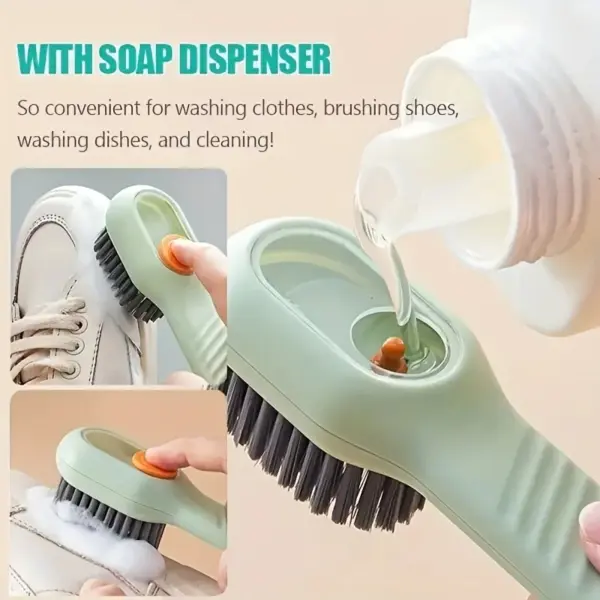 Multifunctional Soft Bristle Laundry Brush