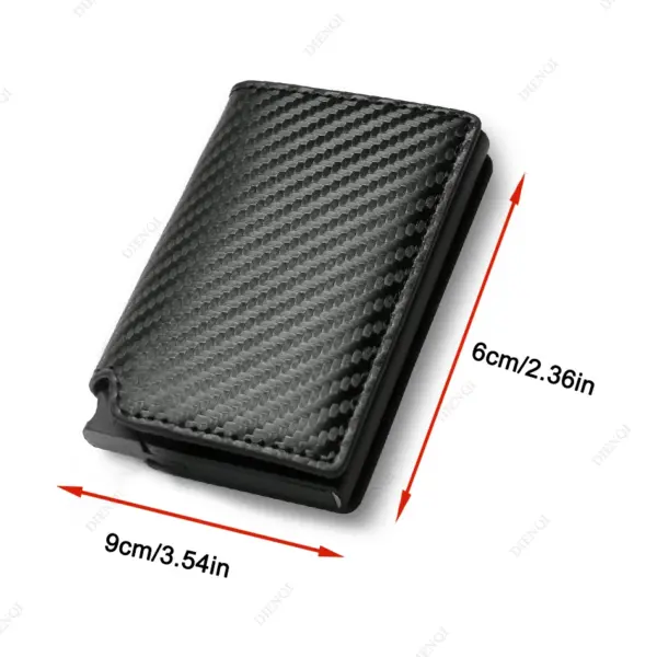 RFID Carbon Fiber Slim Wallet for Men - Image 4