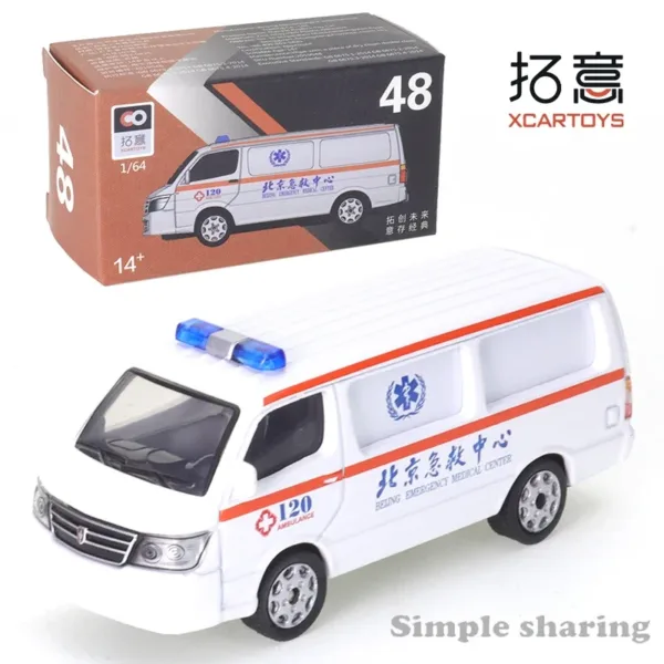 1/64 Diecast Jinbei Telecom Ambulance Model - Image 4