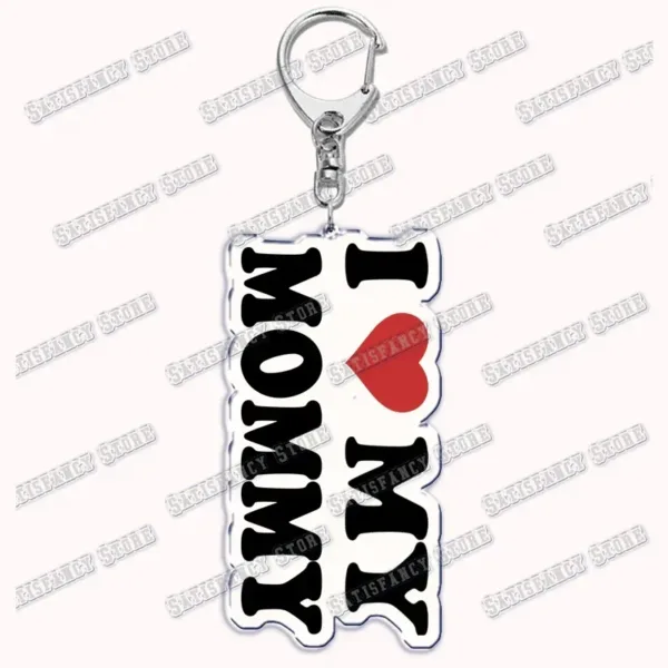 Silver Keychain with Heartfelt Letter Design - Image 59