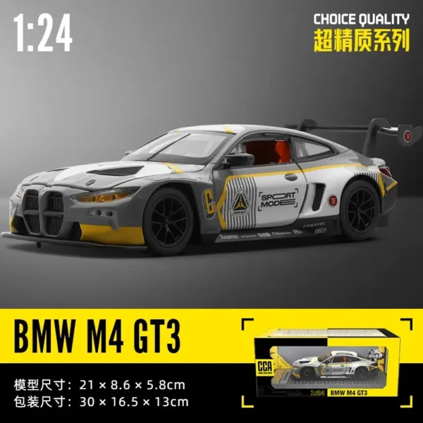 1:24 BMW M4 GT3 Diecast Metal Model Car - Image 7